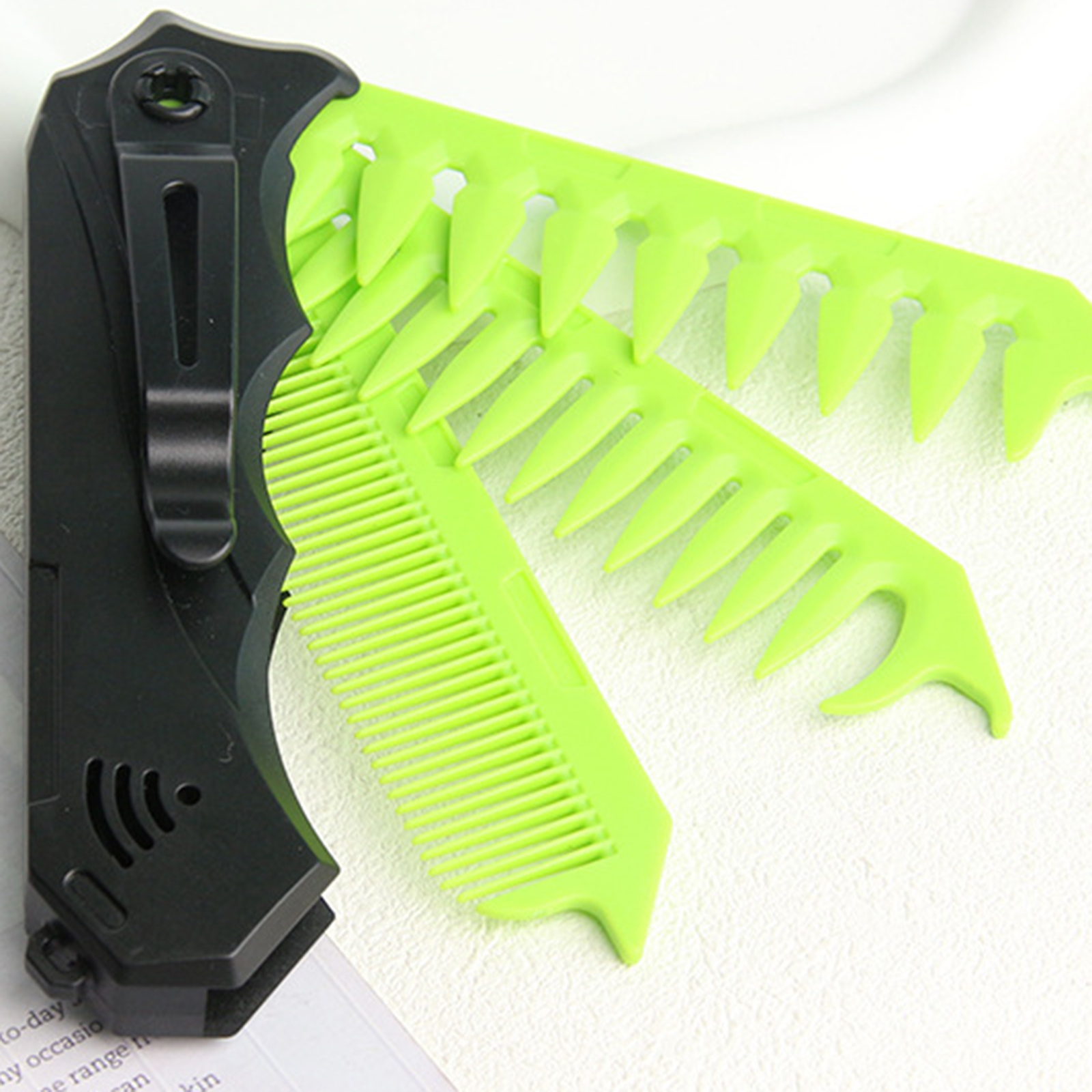 Men'S Grooming Product - Dual Tooth Folding Comb for Men