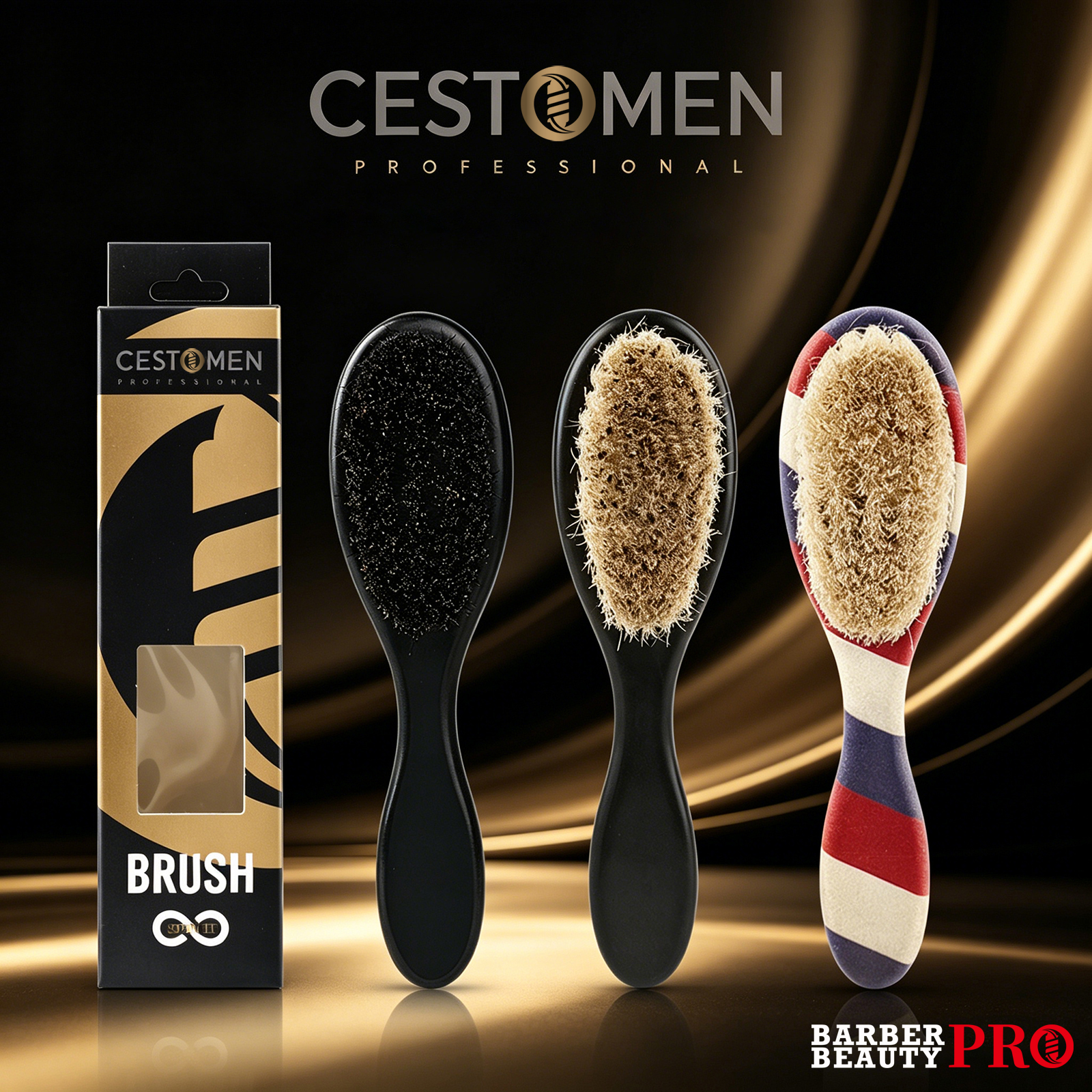 Men'S Grooming Product - 1pc Professional Barber Fade Brush for