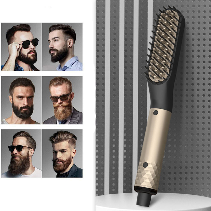 Men'S Grooming Product - Professional Electric Brush Hair Straightener Fast
