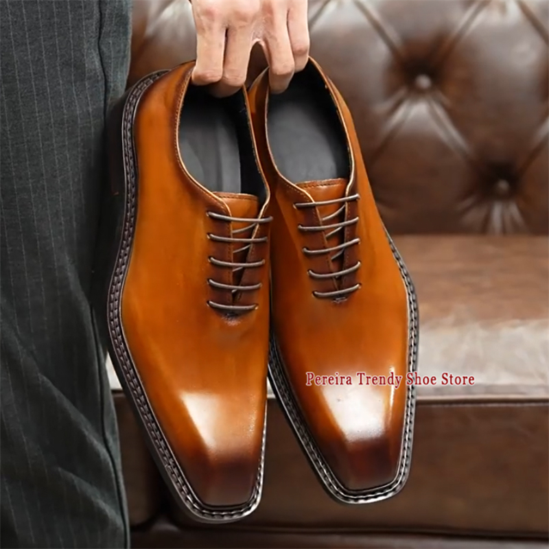 Men's Business Dress Shoes Squ - Men'S Grooming Oxford のレビューと価格