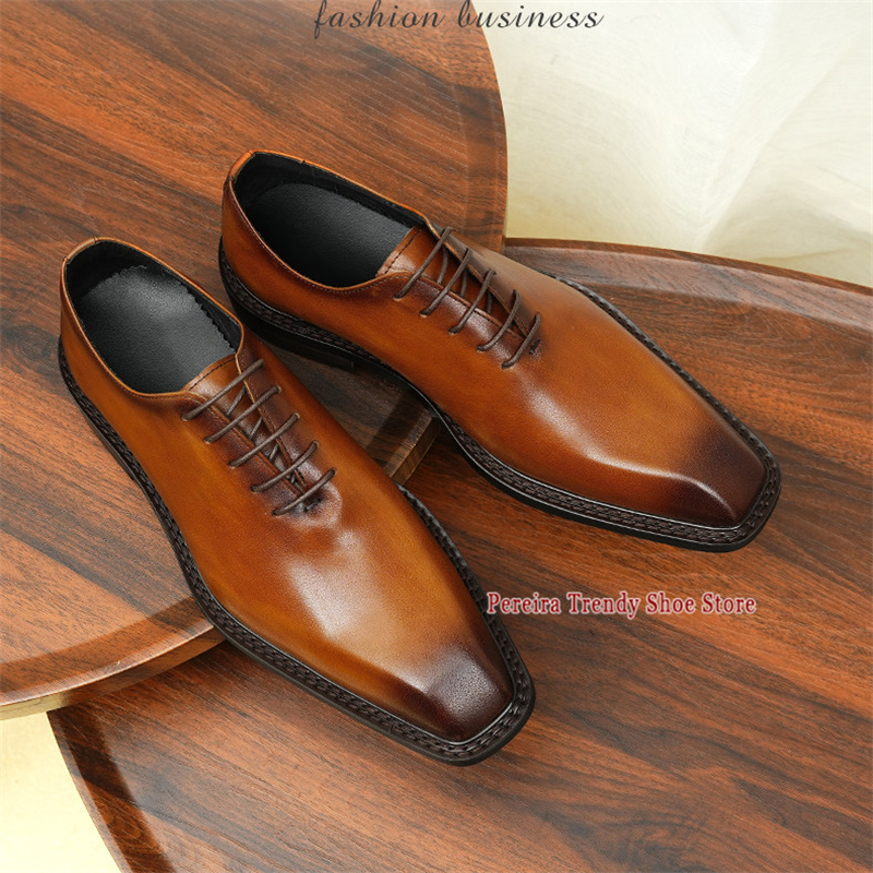 Men's Business Dress Shoes Squ - Men'S Grooming Oxford のレビューと価格