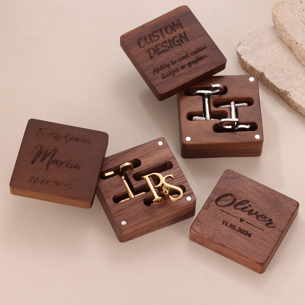 Stainless Steel Custom Cufflin - Men'S Grooming Gifts のレビューと価格