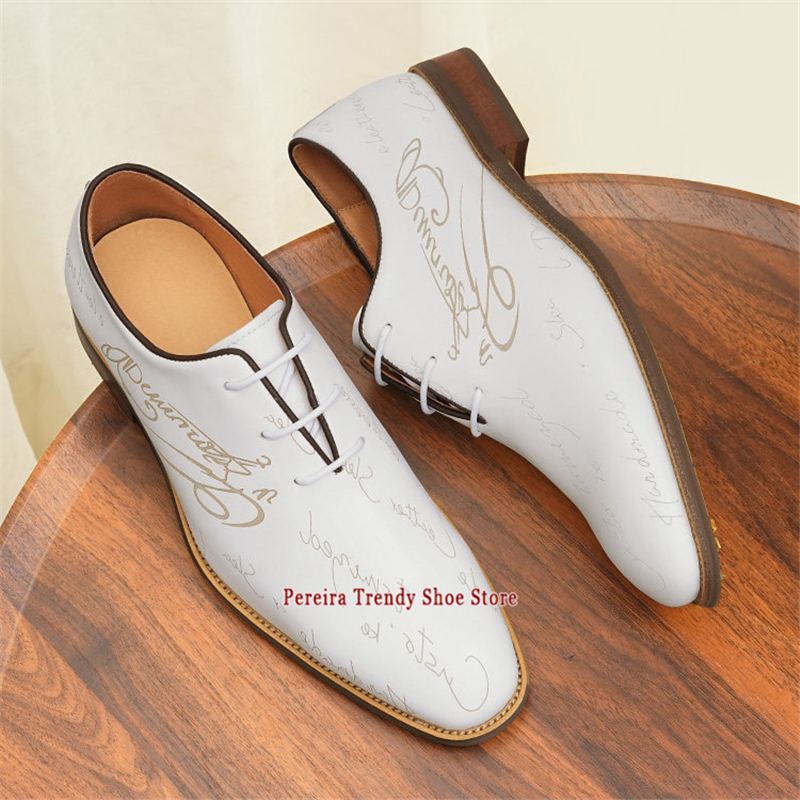 White Genuine Leather Wedding  - Men'S Grooming Oxford のレビューと価格