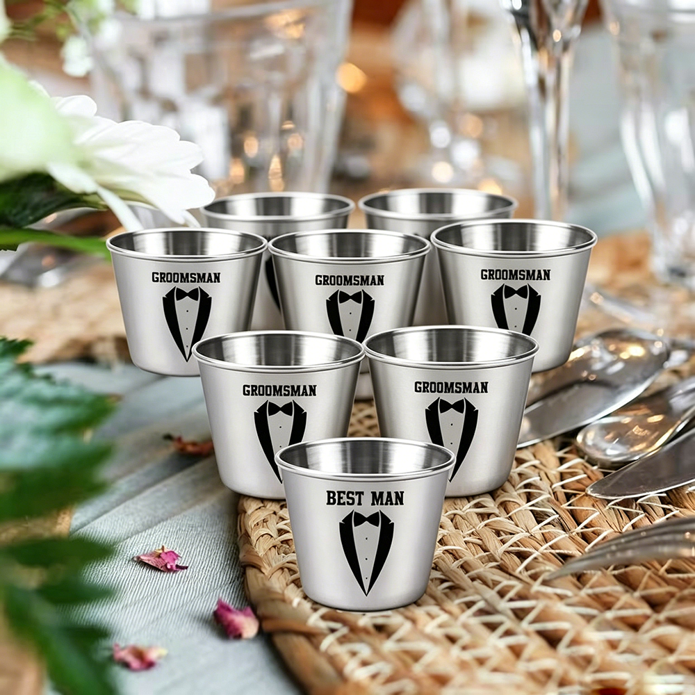 Custom Groomsman Shot Glass Se - Men'S Grooming Gifts のレビューと価格