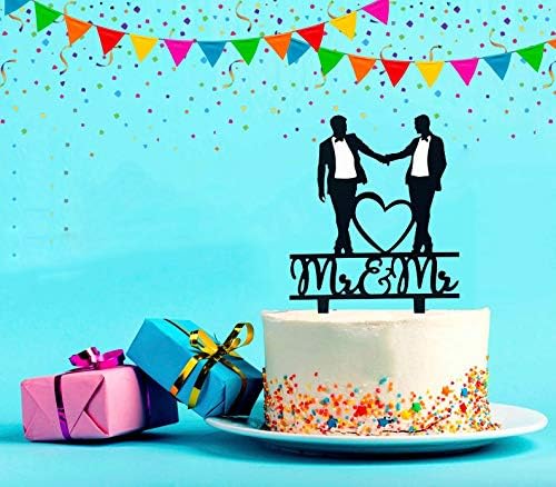 Mr & Mr Cake Topper, Black Acr - Men'S Grooming Gifts のレビューと価格