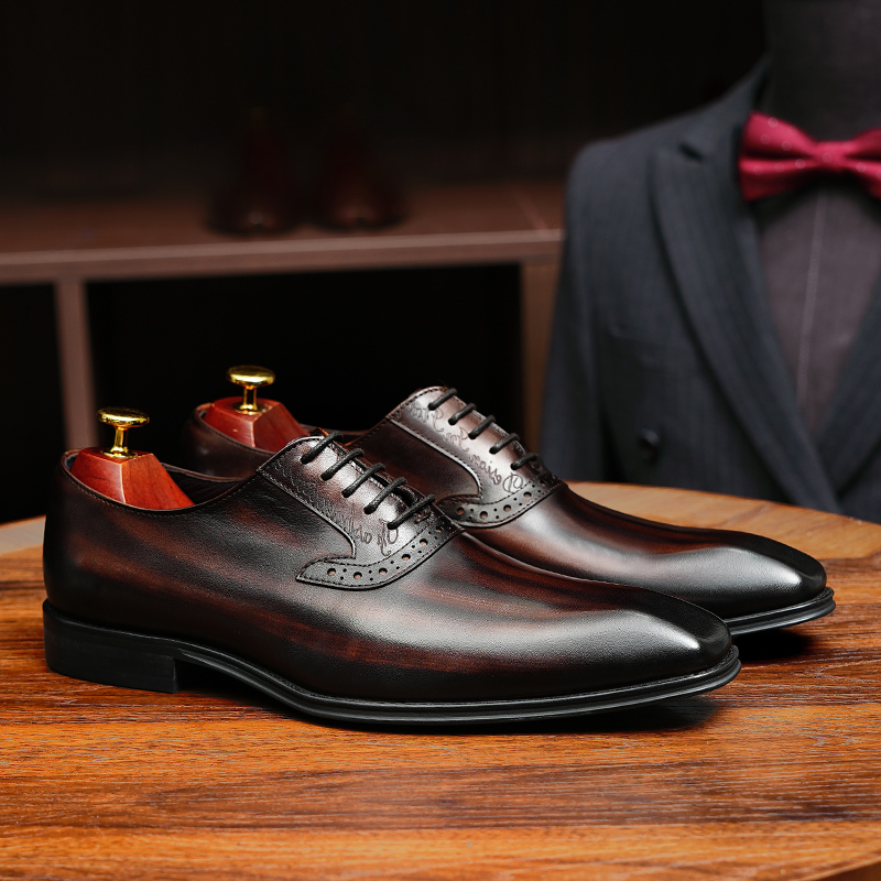 Pointed Toe Oxford Shoes Briti - Men'S Grooming Oxford のレビューと価格