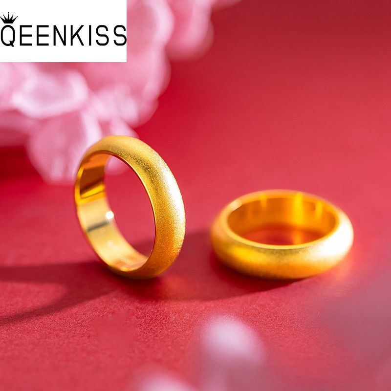 QEENKISS  Gold Matte Ring For  - Men'S Grooming Gifts のレビューと価格