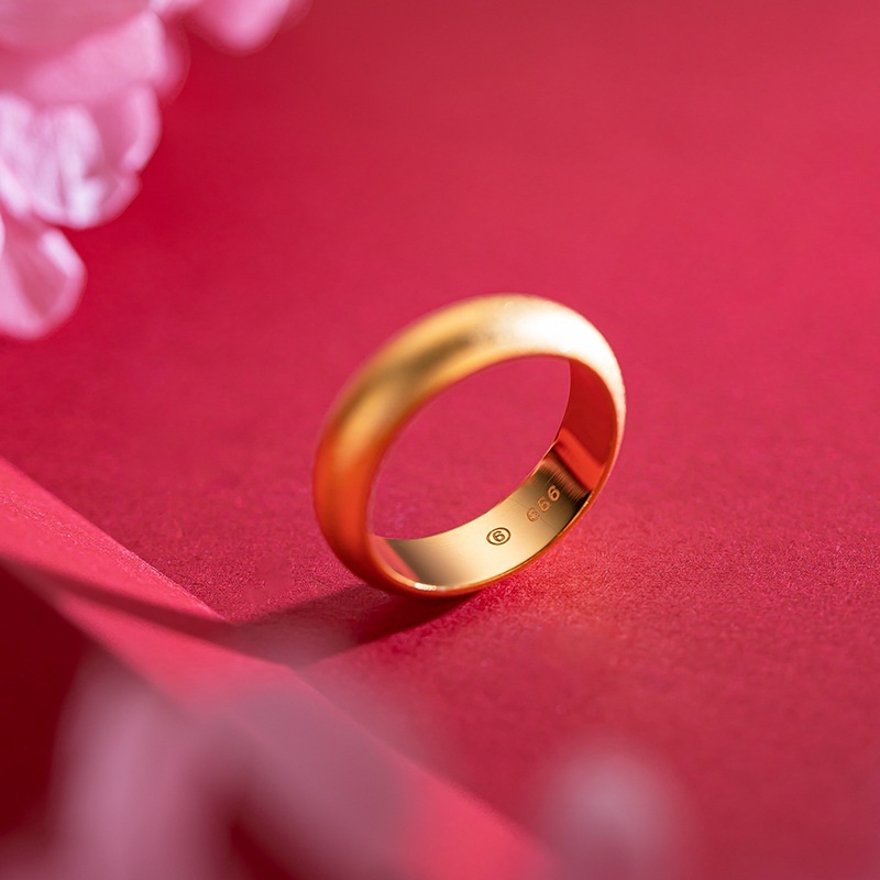 QEENKISS  Gold Matte Ring For  - Men'S Grooming Gifts のレビューと価格