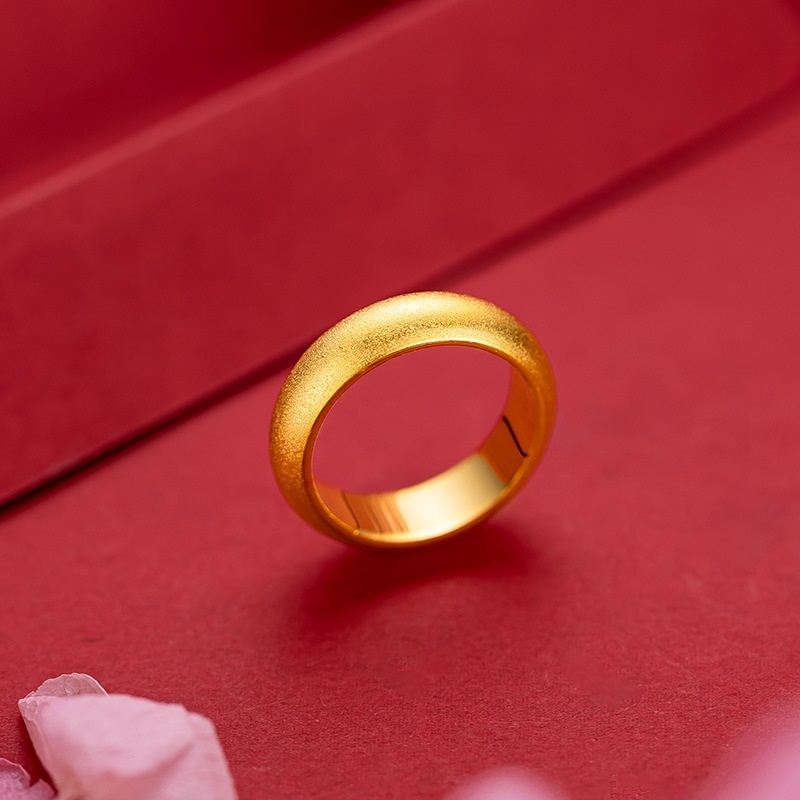 QEENKISS  Gold Matte Ring For  - Men'S Grooming Gifts のレビューと価格
