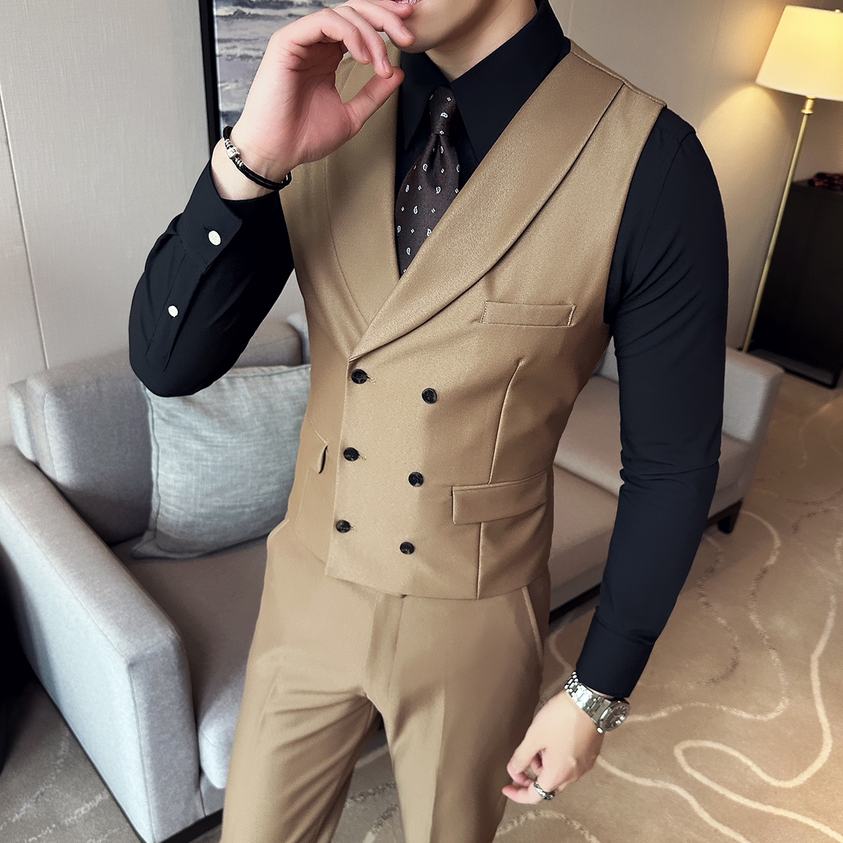( Vest + Pants) Men Luxury Dou - Men'S Grooming Club のレビューと価格