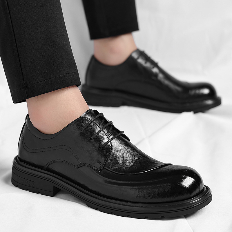 Brown Burnished Genuine Leathe - Men'S Grooming Oxford のレビューと価格