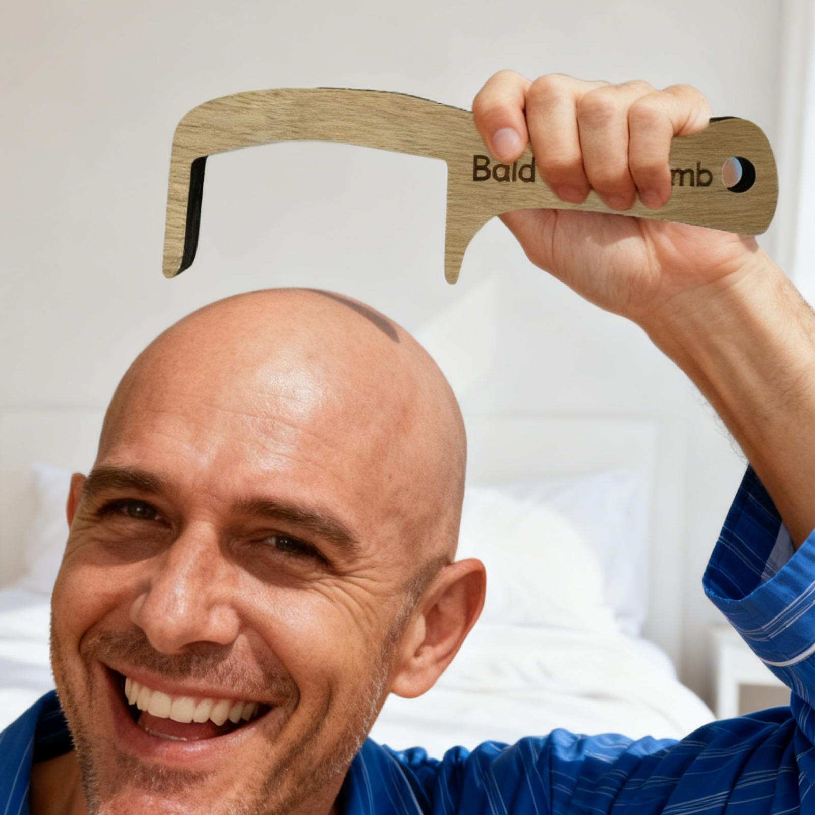 Wooden Bald Man Toothless Comb - Men'S Grooming Gifts のレビューと価格