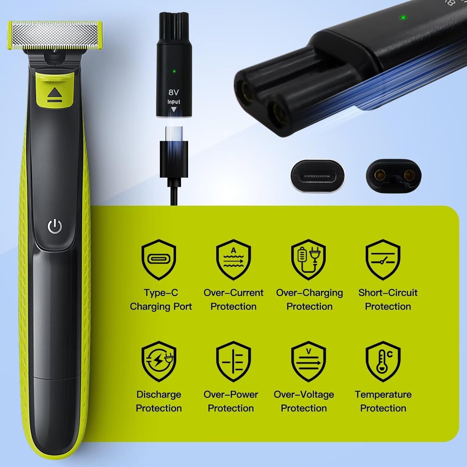 8V HQ850 Type-C Shaver Charger - Electric Shaver Rotary のレビューと価格
