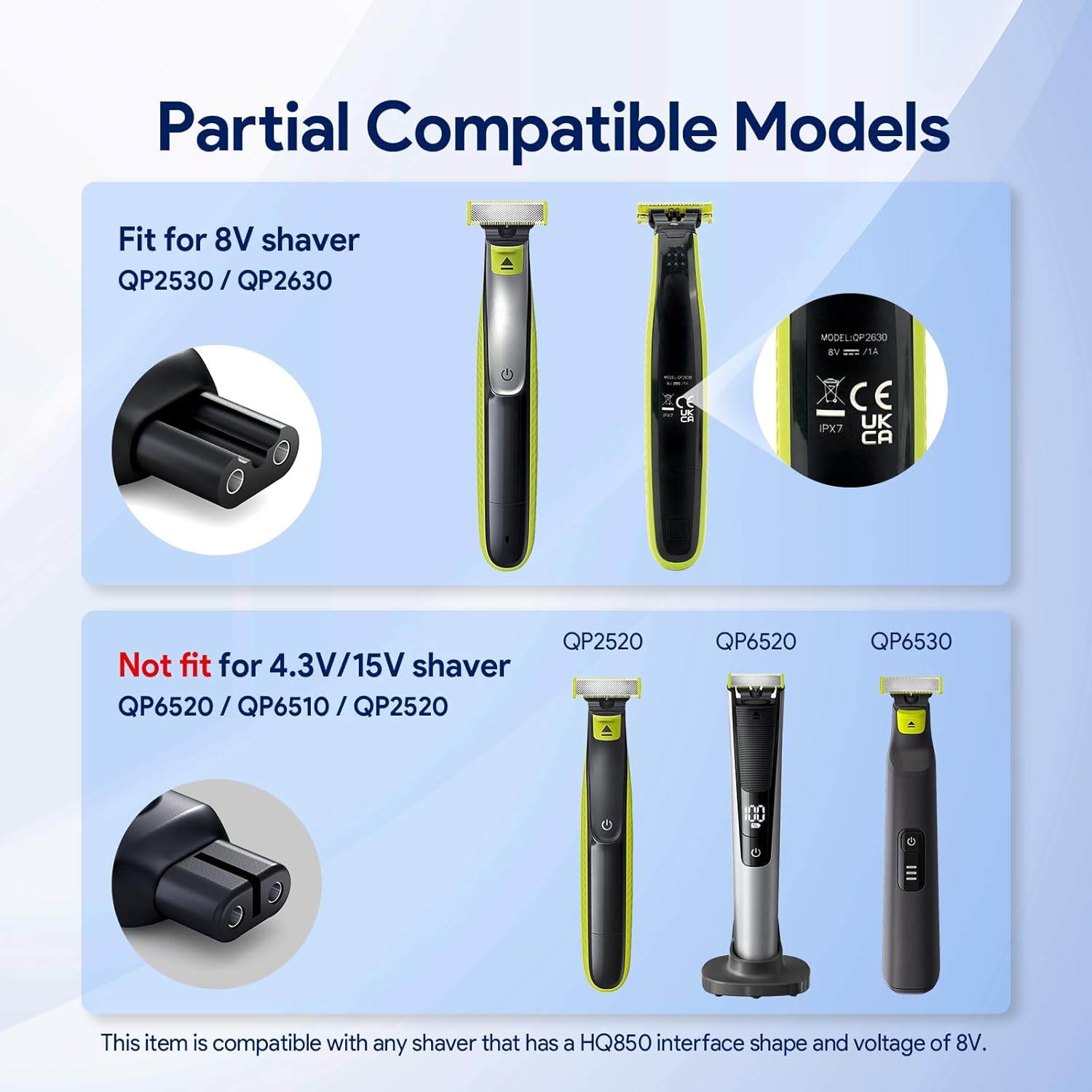 8V HQ850 Type-C Shaver Charger - Electric Shaver Rotary のレビューと価格