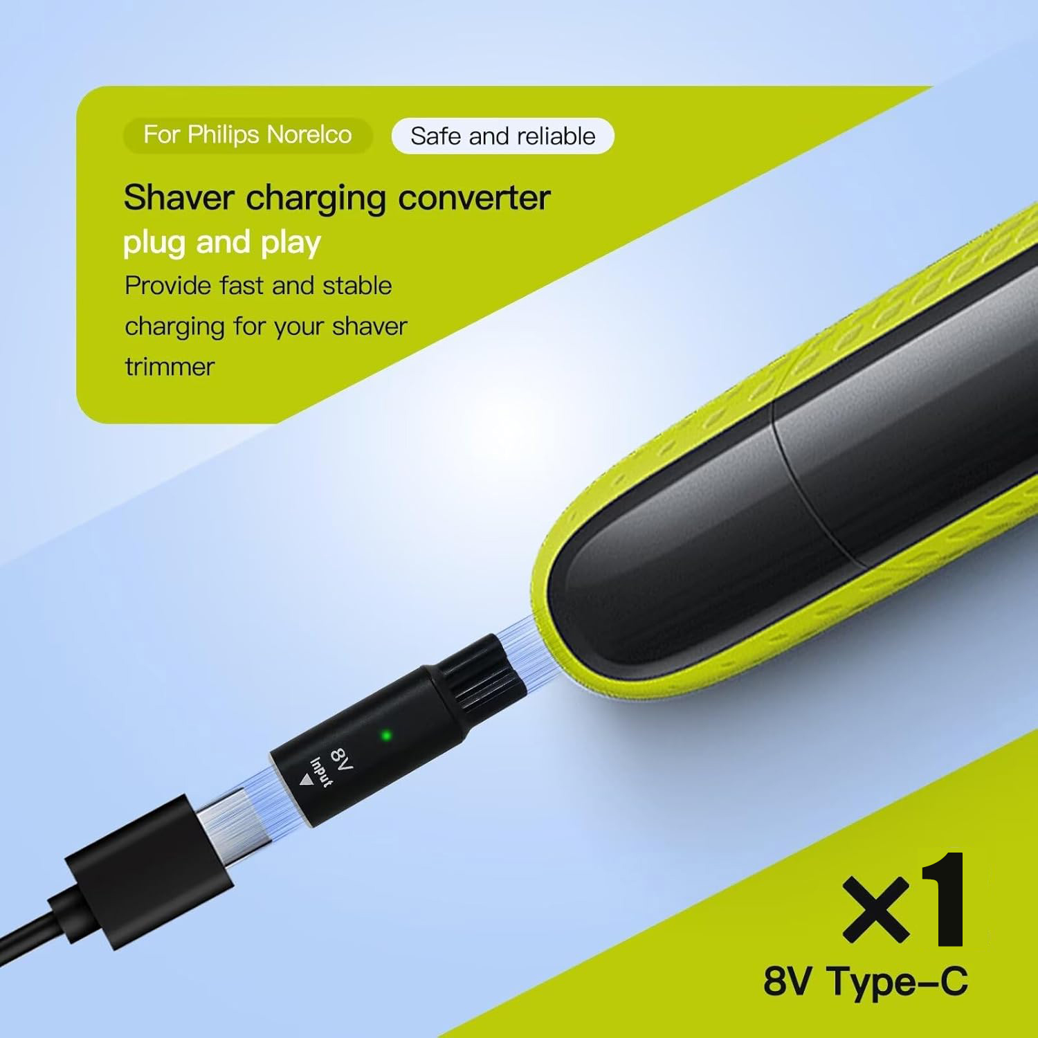 8V HQ850 Type-C Shaver Charger - Electric Shaver Rotary のレビューと価格