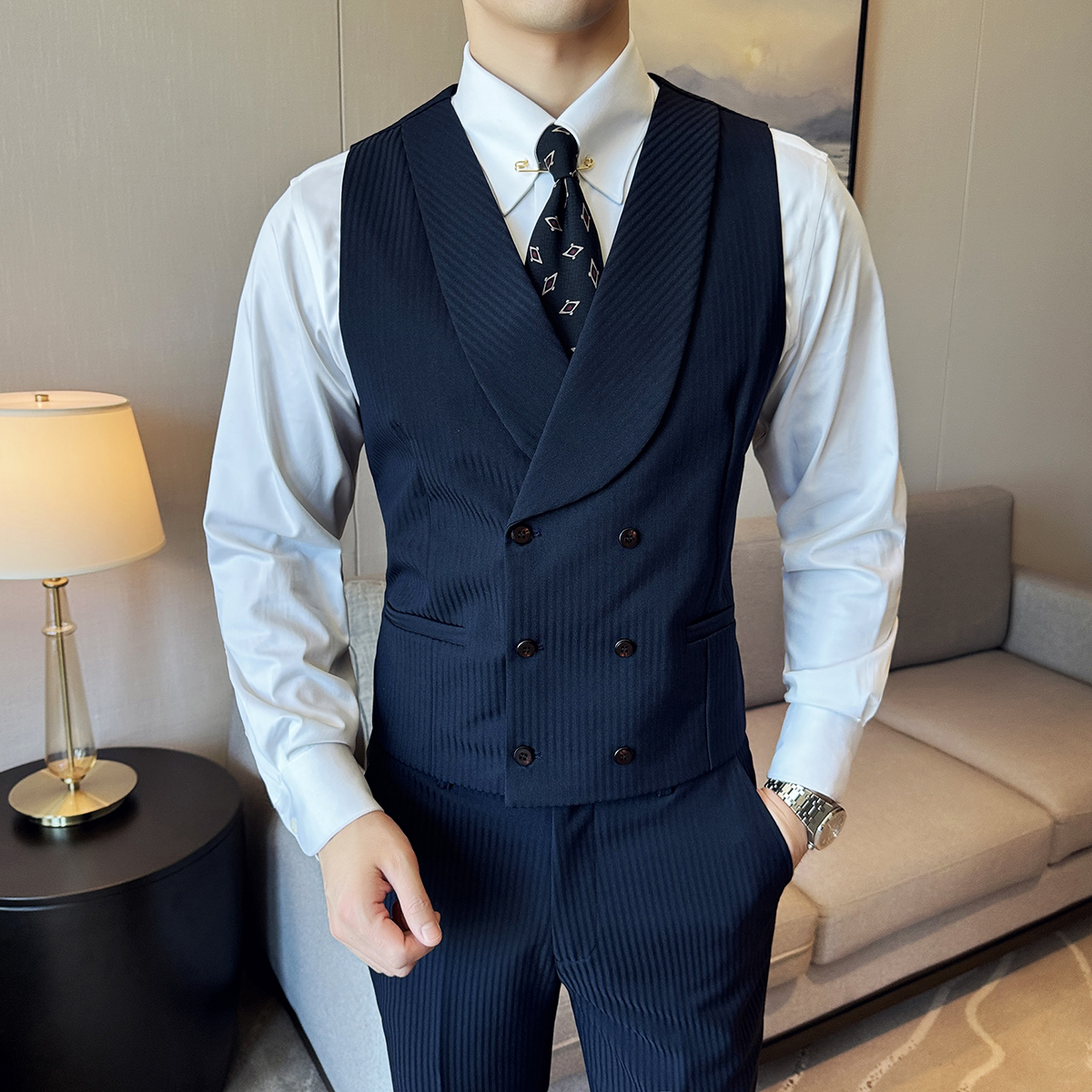 ( Vest + Pants) Men Luxury Str - Men'S Grooming Club のレビューと価格