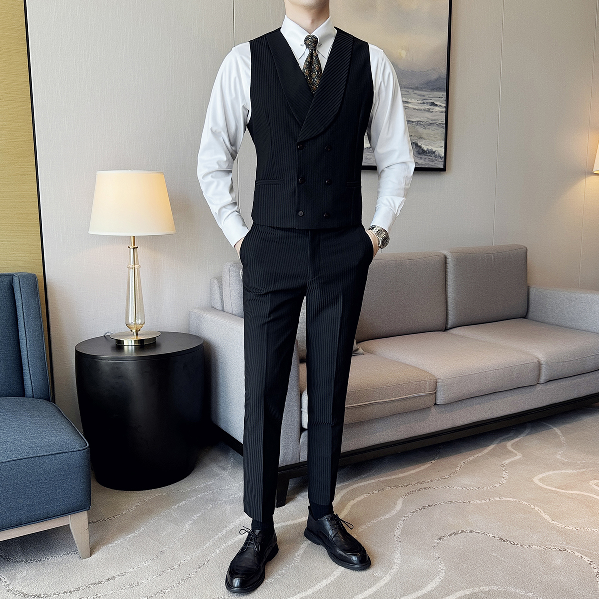 ( Vest + Pants) Men Luxury Str - Men'S Grooming Club のレビューと価格