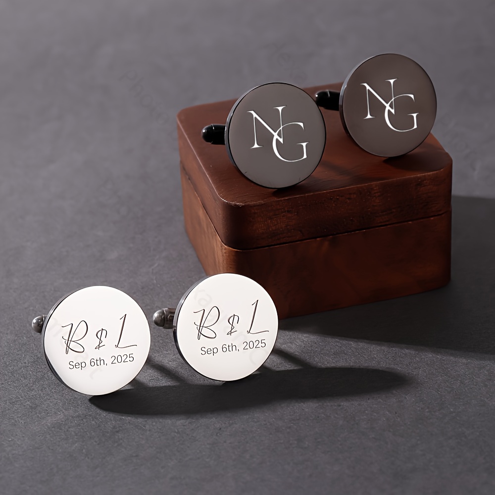1pair Personalised Name Cuffli - Men'S Grooming Gifts のレビューと価格