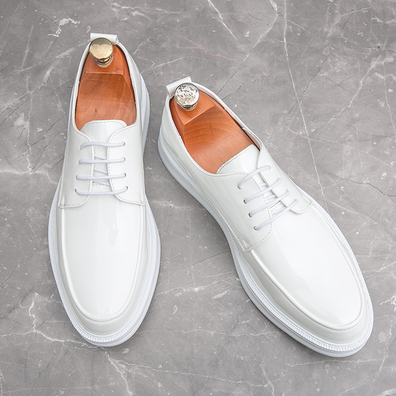 White Classic Office Men Shoes - Men'S Grooming Oxford のレビューと価格
