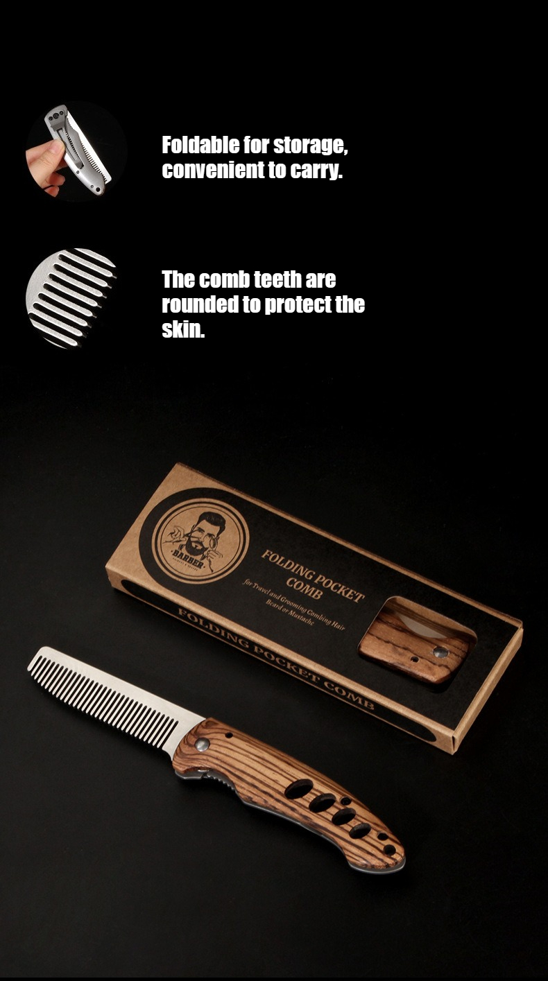 Solid Wood & Metal Folding Bea - Men'S Grooming Product のレビューと価格