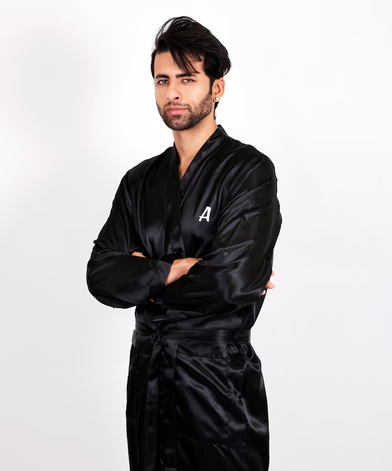Mr Custom Robe Groom Satin Rob - Men'S Grooming Gifts のレビューと価格