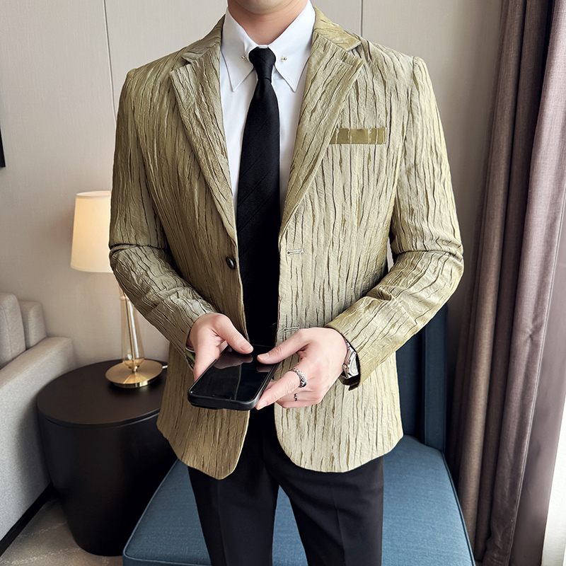 Korean Trend 3D Pleated Suit J - Men'S Grooming Trends のレビューと価格