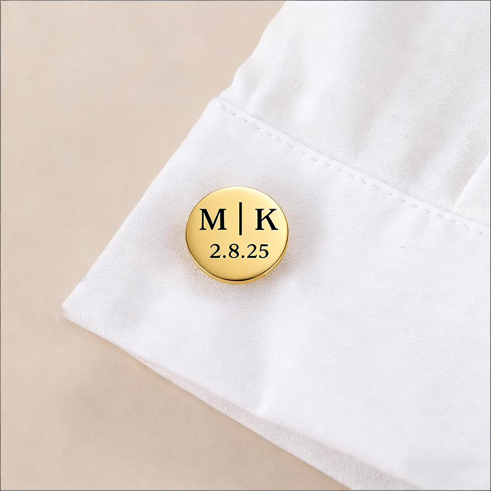 Custom Date Cufflinks Stainles - Men'S Grooming Gifts のレビューと価格