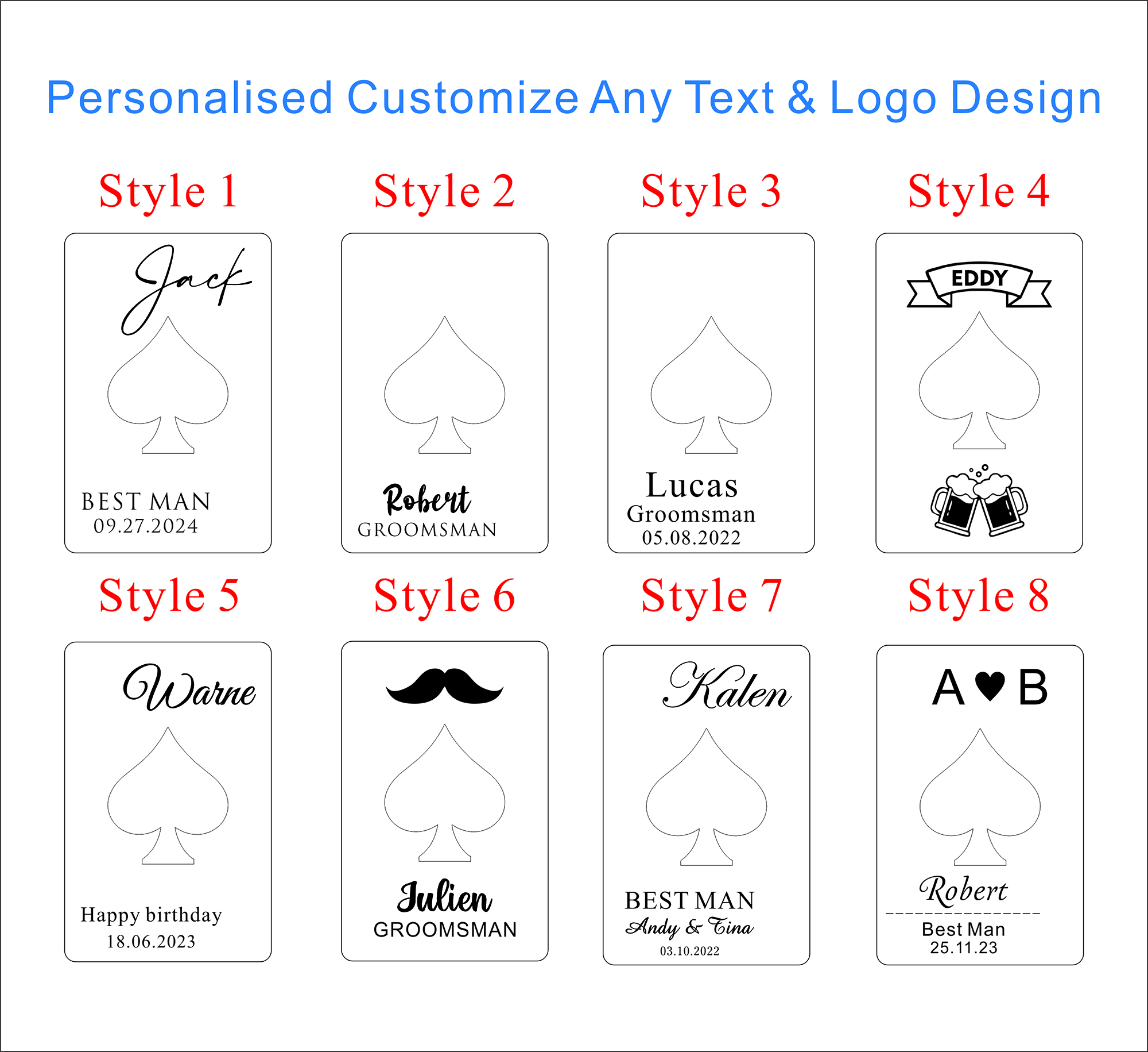 Personalized Ace Of Spades Bot - Men'S Grooming Gifts のレビューと価格