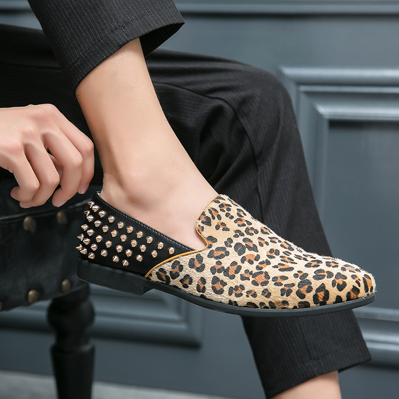 New Men Dress Shoes Leopard Le - Men'S Grooming Oxford のレビューと価格