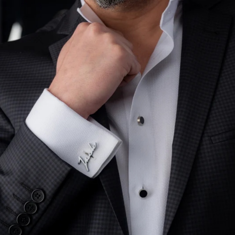 Custom Name Cufflinks 18K Gold - Men'S Grooming Gifts のレビューと価格
