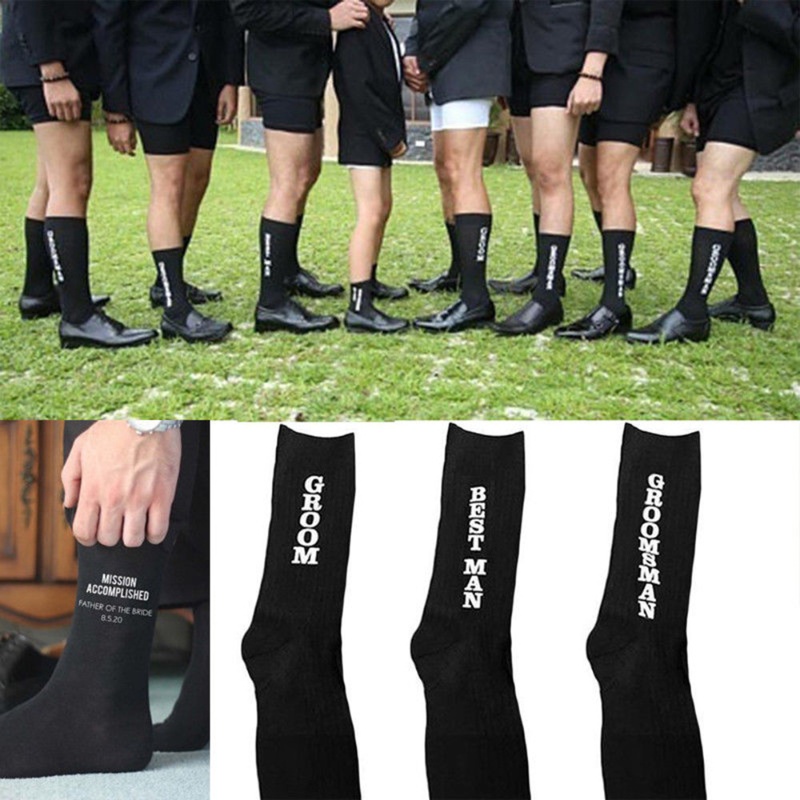 Wedding Socks Men Socks Groom  - Men'S Grooming Product のレビューと価格