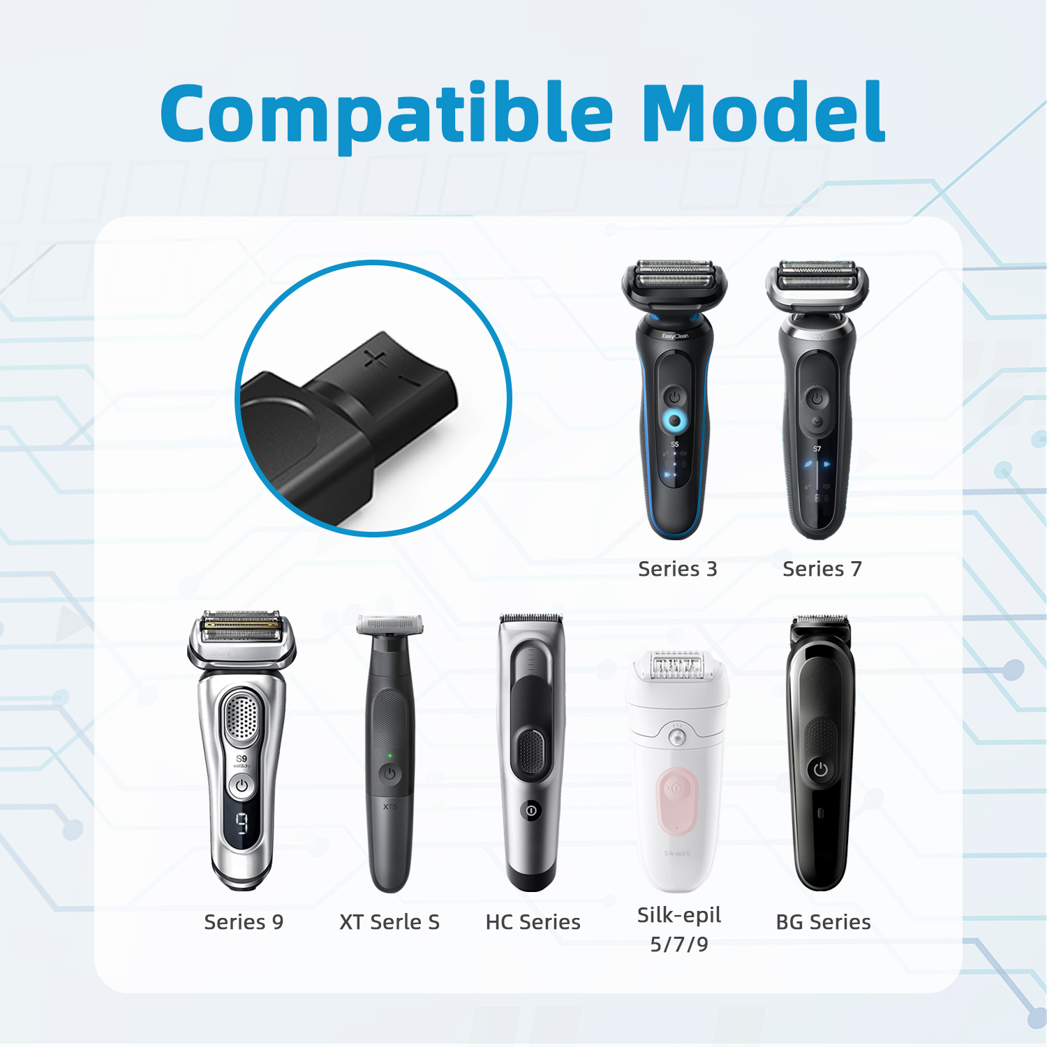 Brangdy 12V Type-C Shaver Adap - Electric Shaver Rotary のレビューと価格