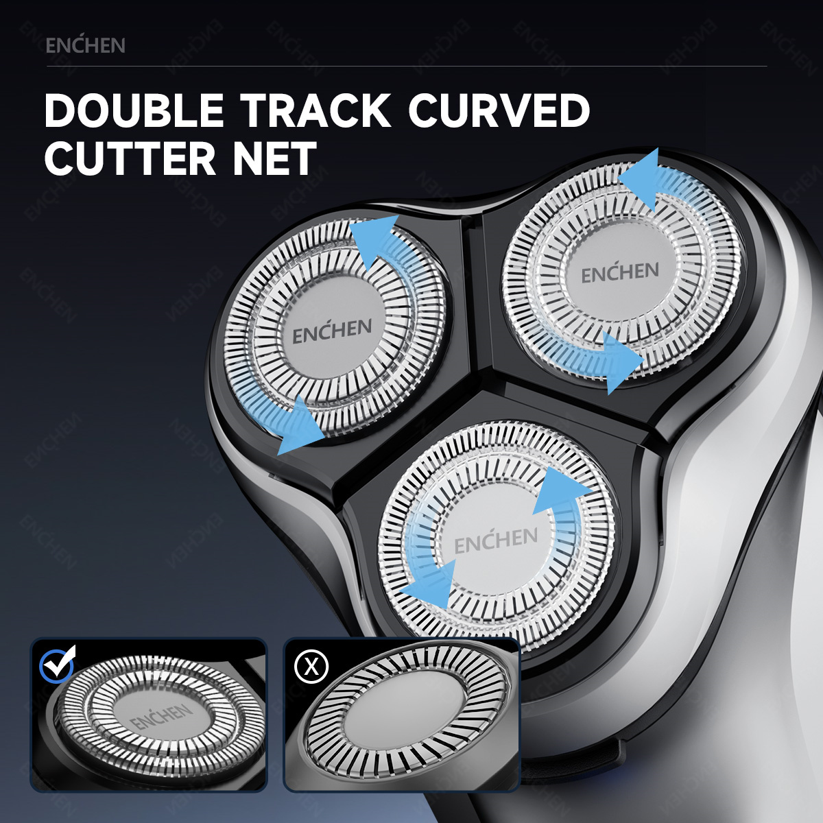 ENCHEN Blackstone's Replacemen - Electric Shaver Rotary のレビューと価格