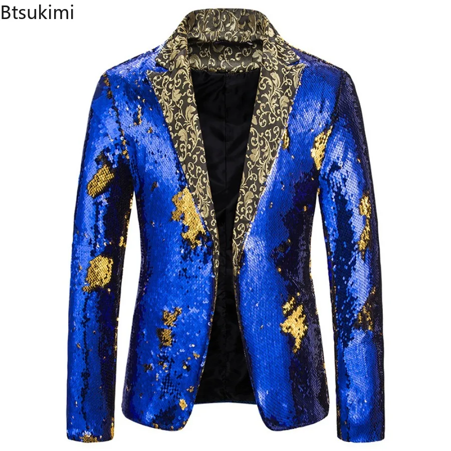 New Men's Fashion Blazer Shiny - Men'S Grooming Club のレビューと価格