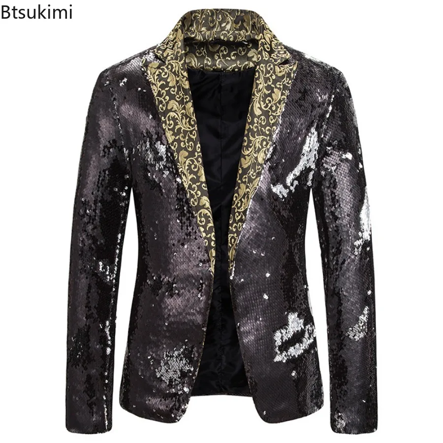 New Men's Fashion Blazer Shiny - Men'S Grooming Club のレビューと価格